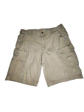 Carhartt Mens 36 Cargo Shorts Relaxed Fit Rugged Flex Canvas Beige 103542 253
